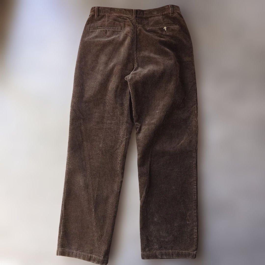 Used 8weel cord wide tuck pants w32