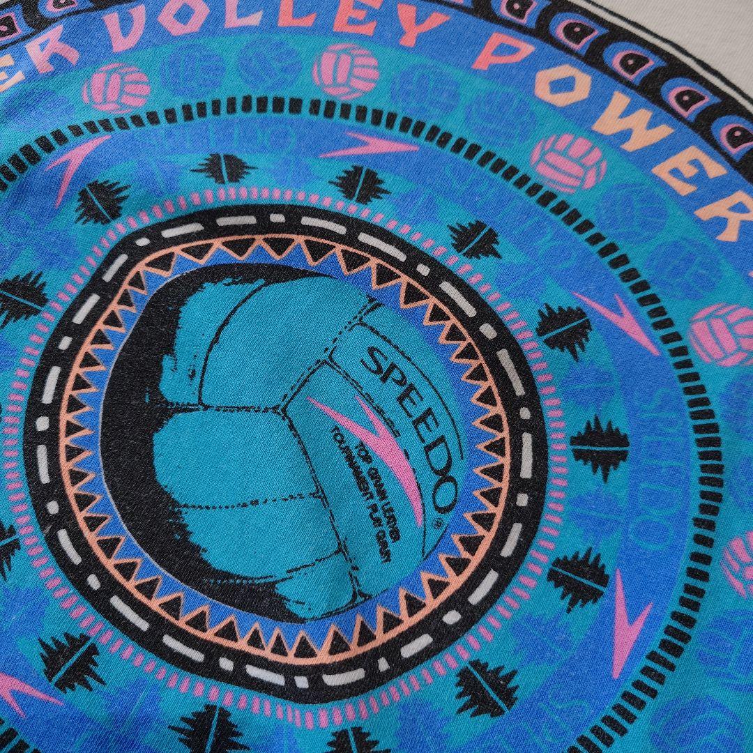 Old SPEEDO balleyball tee L Made in USA