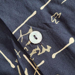 画像をギャラリービューアに読み込む, GOOUCH Deadstock open collar shirts グーチ デッドストック レーヨンシャツ　柄シャツ　黒
