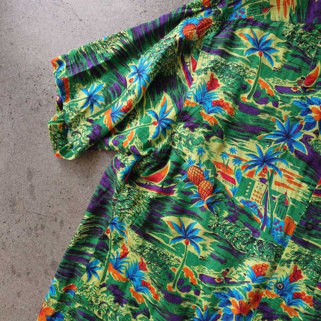 90s OLD GAP rayon hawaiian shirts ALOHA shirts M