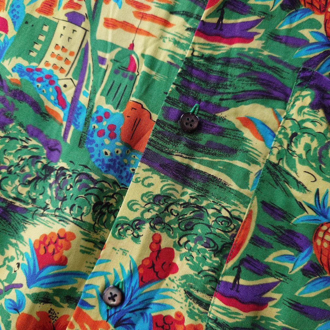 90s OLD GAP rayon hawaiian shirts ALOHA shirts M