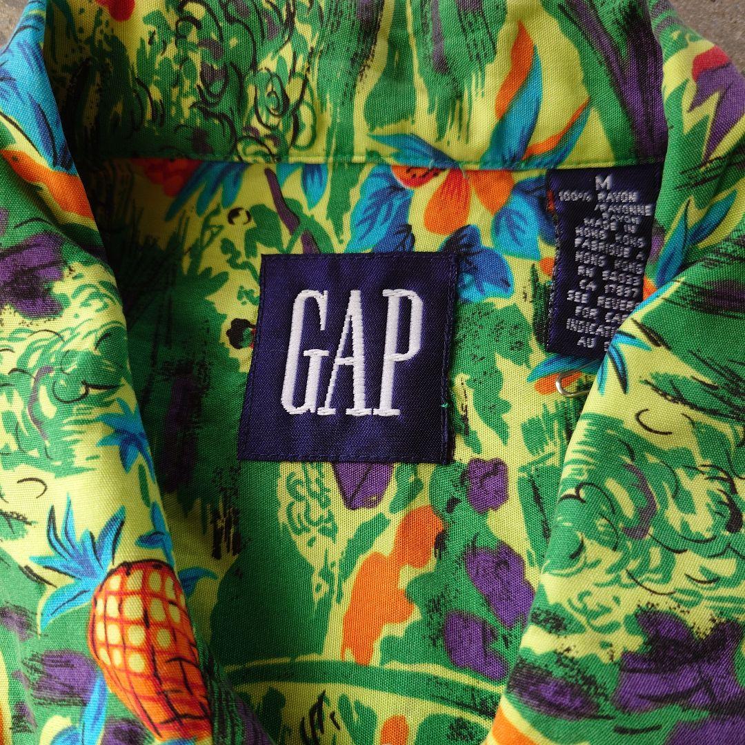 90s OLD GAP rayon hawaiian shirts ALOHA shirts M
