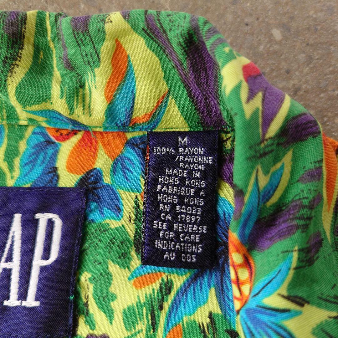 90s OLD GAP rayon hawaiian shirts ALOHA shirts M