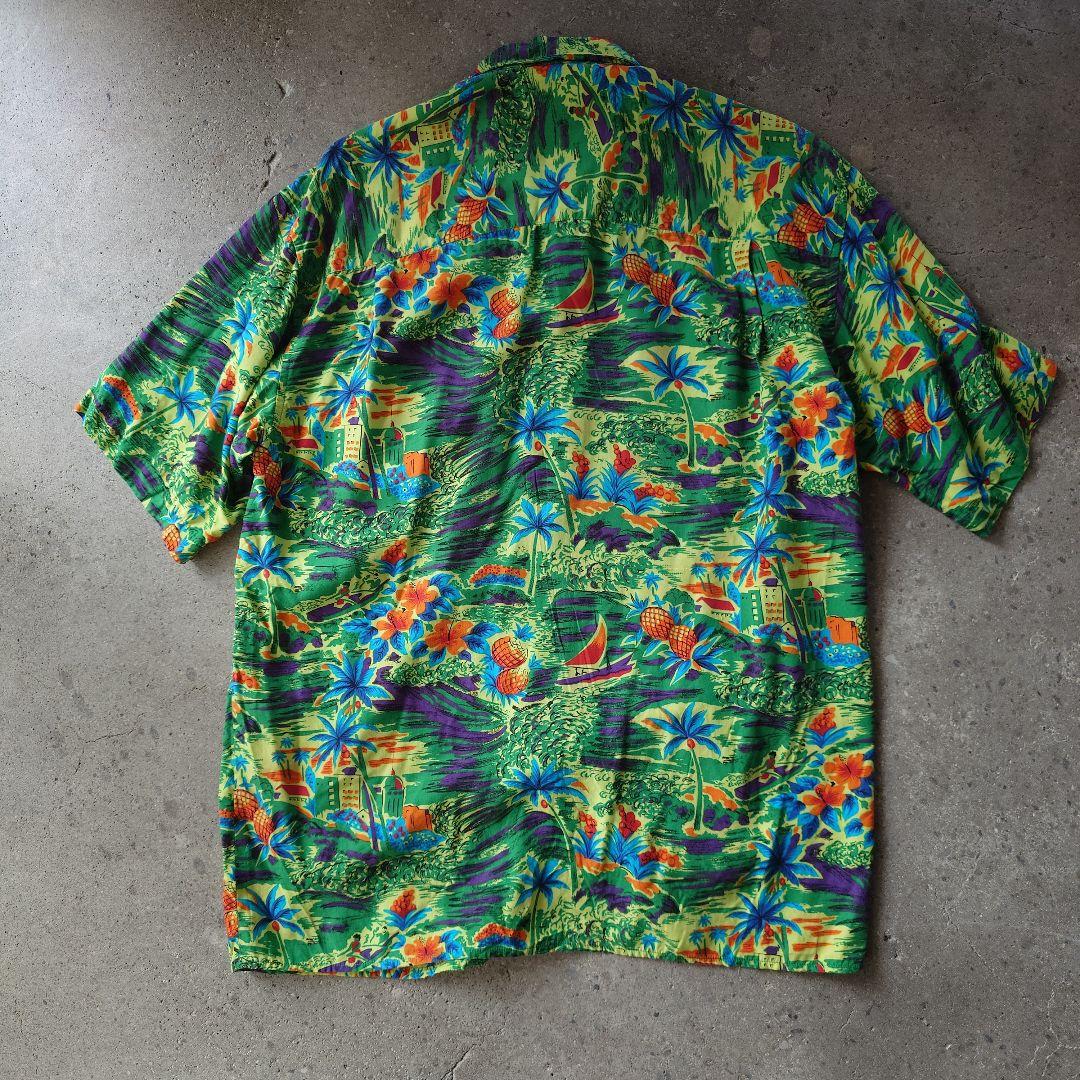 90s OLD GAP rayon hawaiian shirts ALOHA shirts M