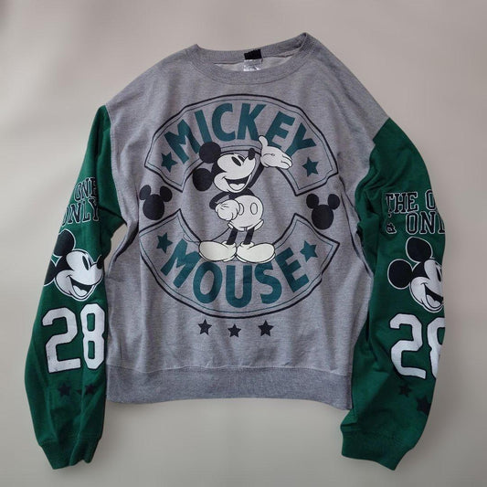 Disney official MICKEY ls print tee S