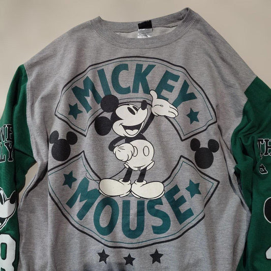 Disney official MICKEY ls print tee S