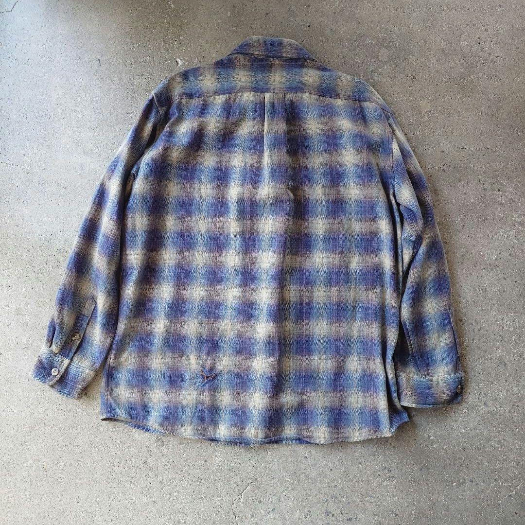 LL BEAN ombre pullover nel shirts L