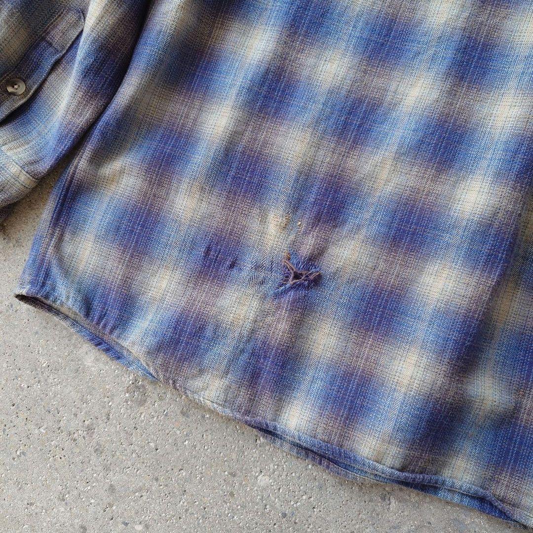 LL BEAN ombre pullover nel shirts L