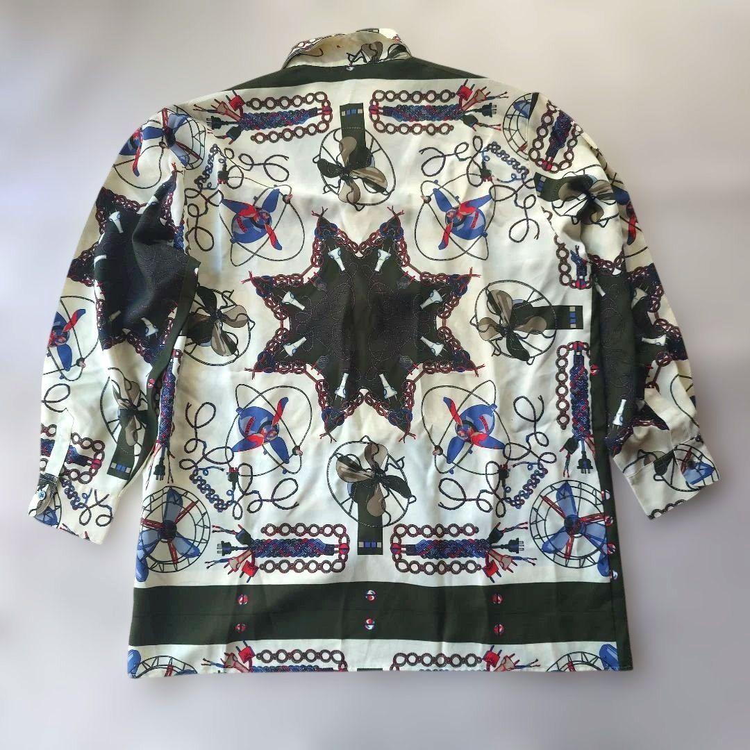 junior gaultier fan pattern print shirts