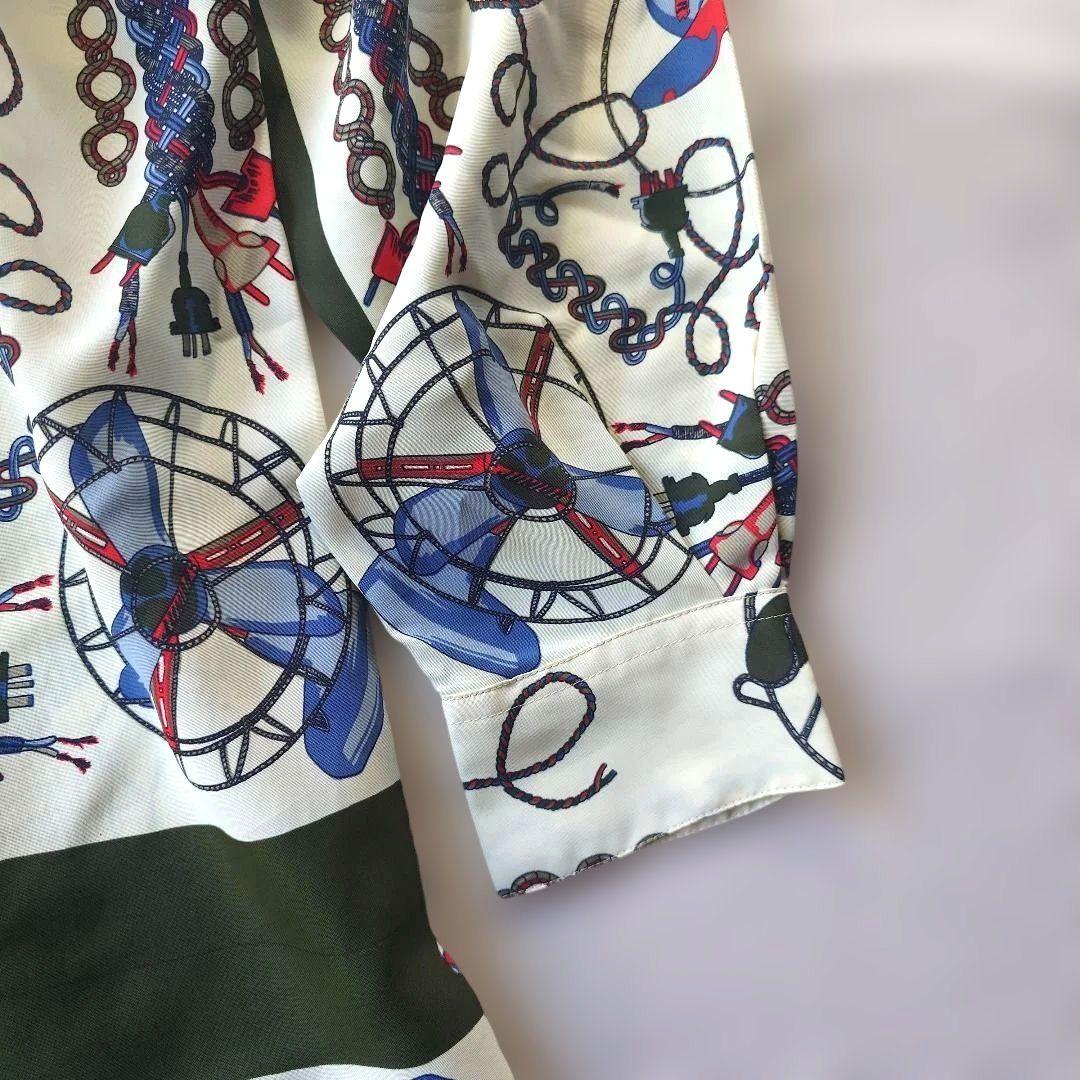junior gaultier fan pattern print shirts