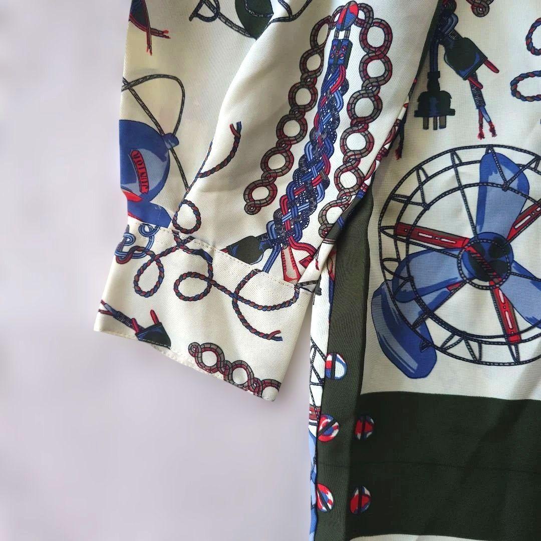 junior gaultier fan pattern print shirts