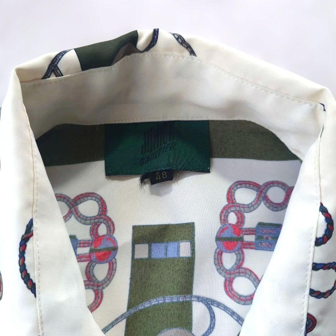 junior gaultier fan pattern print shirts