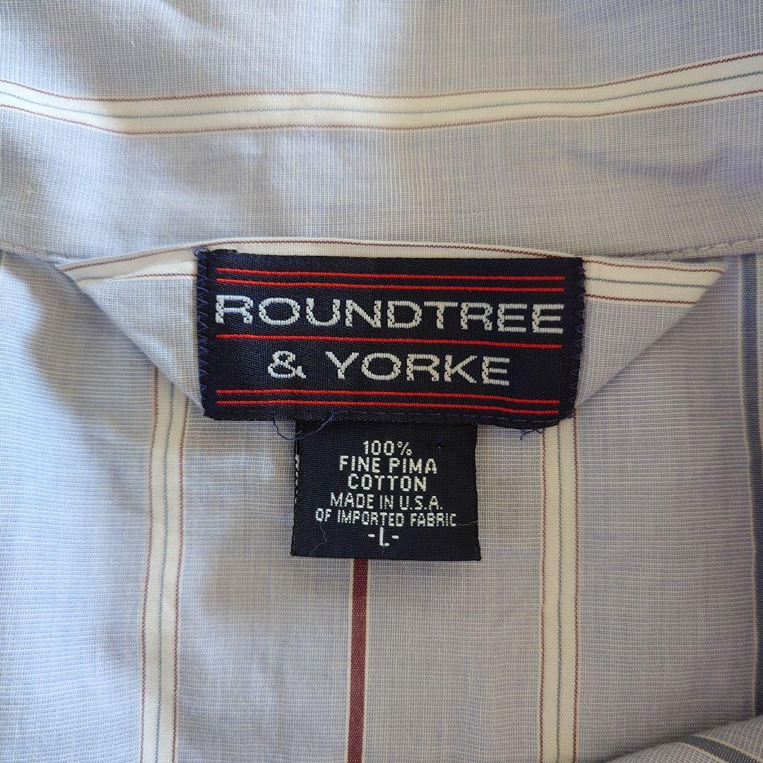 ROUNDTREE&YORKE pajama shirts made in USA pima cotton L