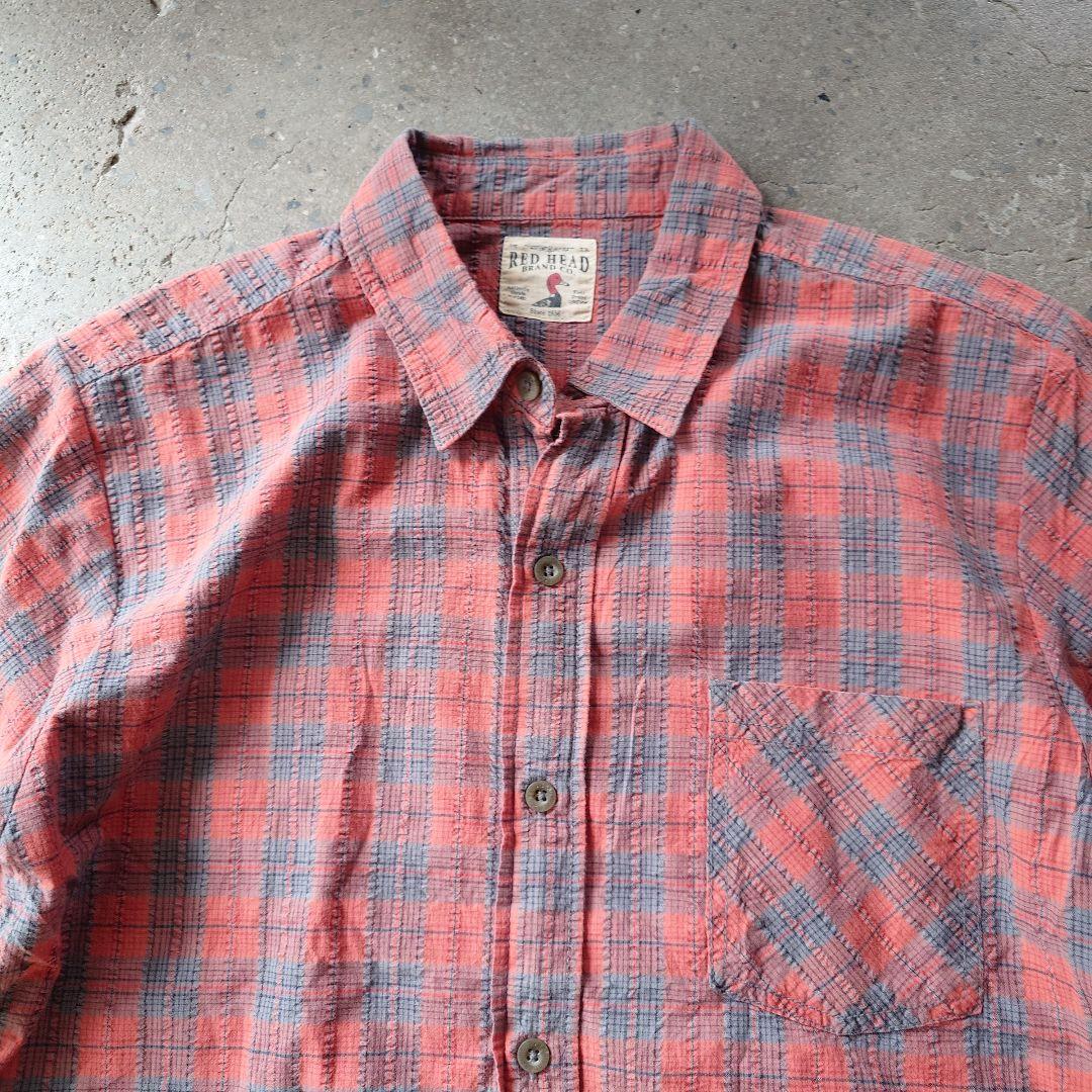 REDHEAD succer ss check shirts