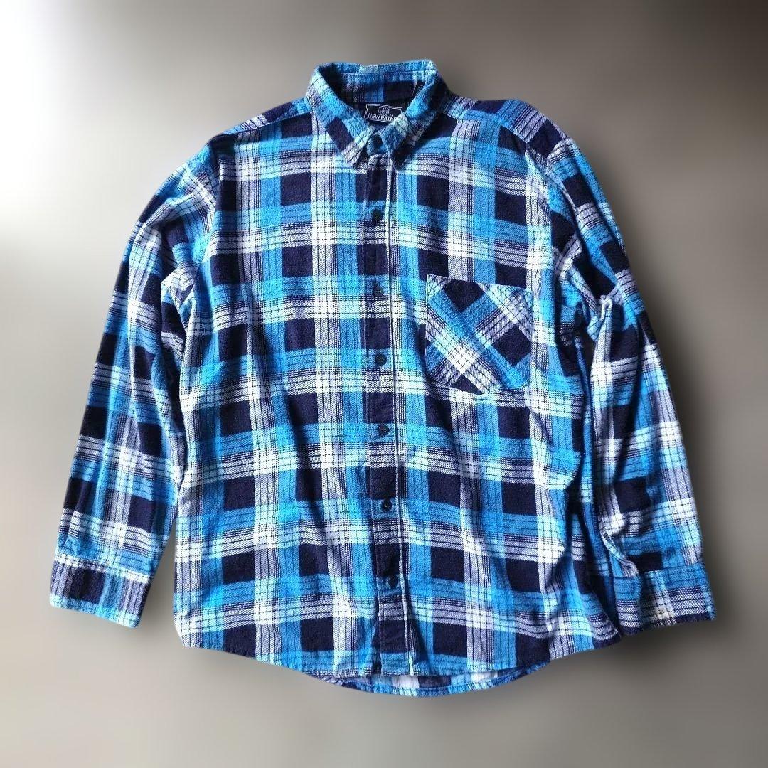 80s print flannel shirts L