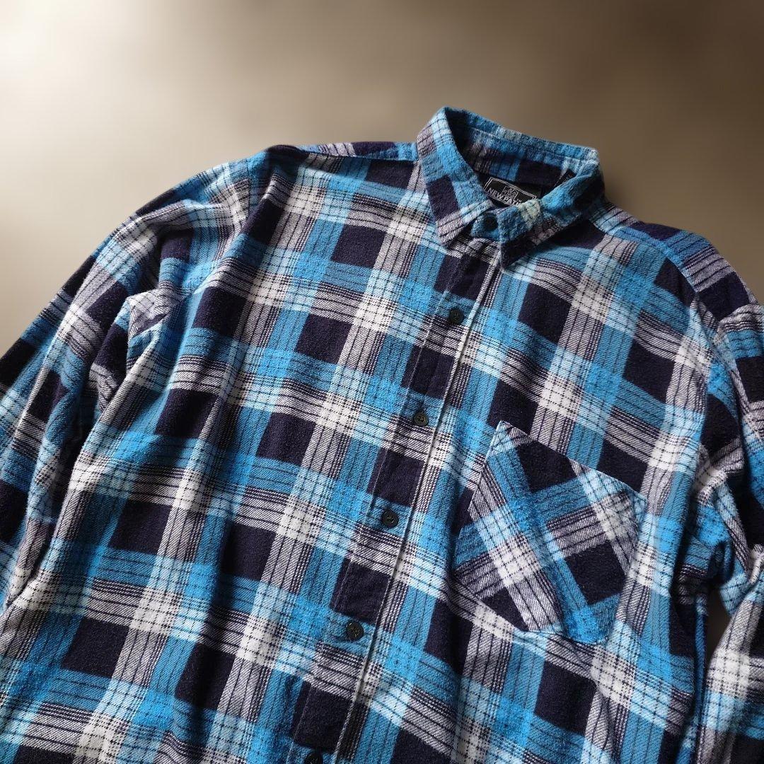 80s print flannel shirts L