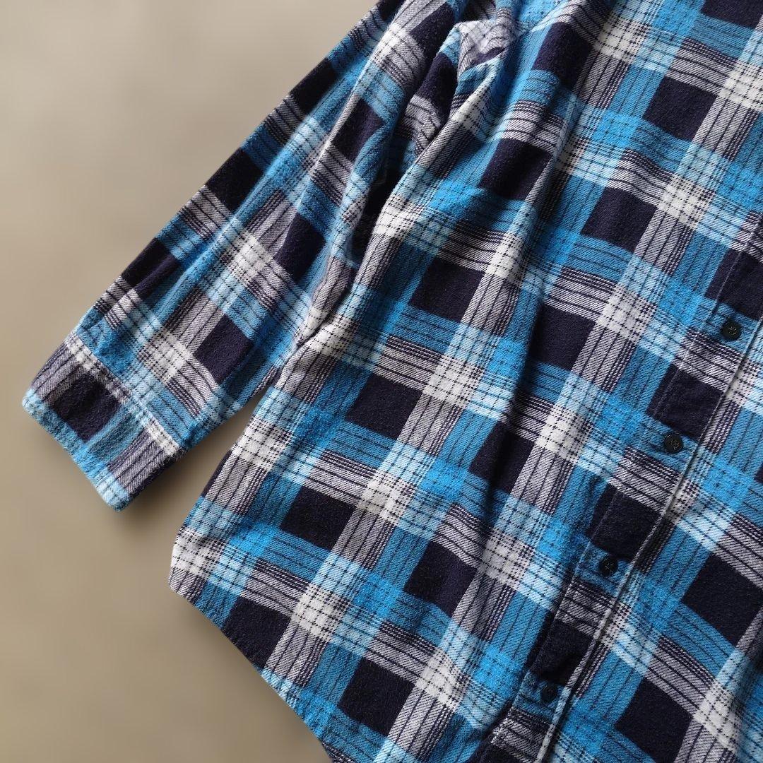 80s print flannel shirts L