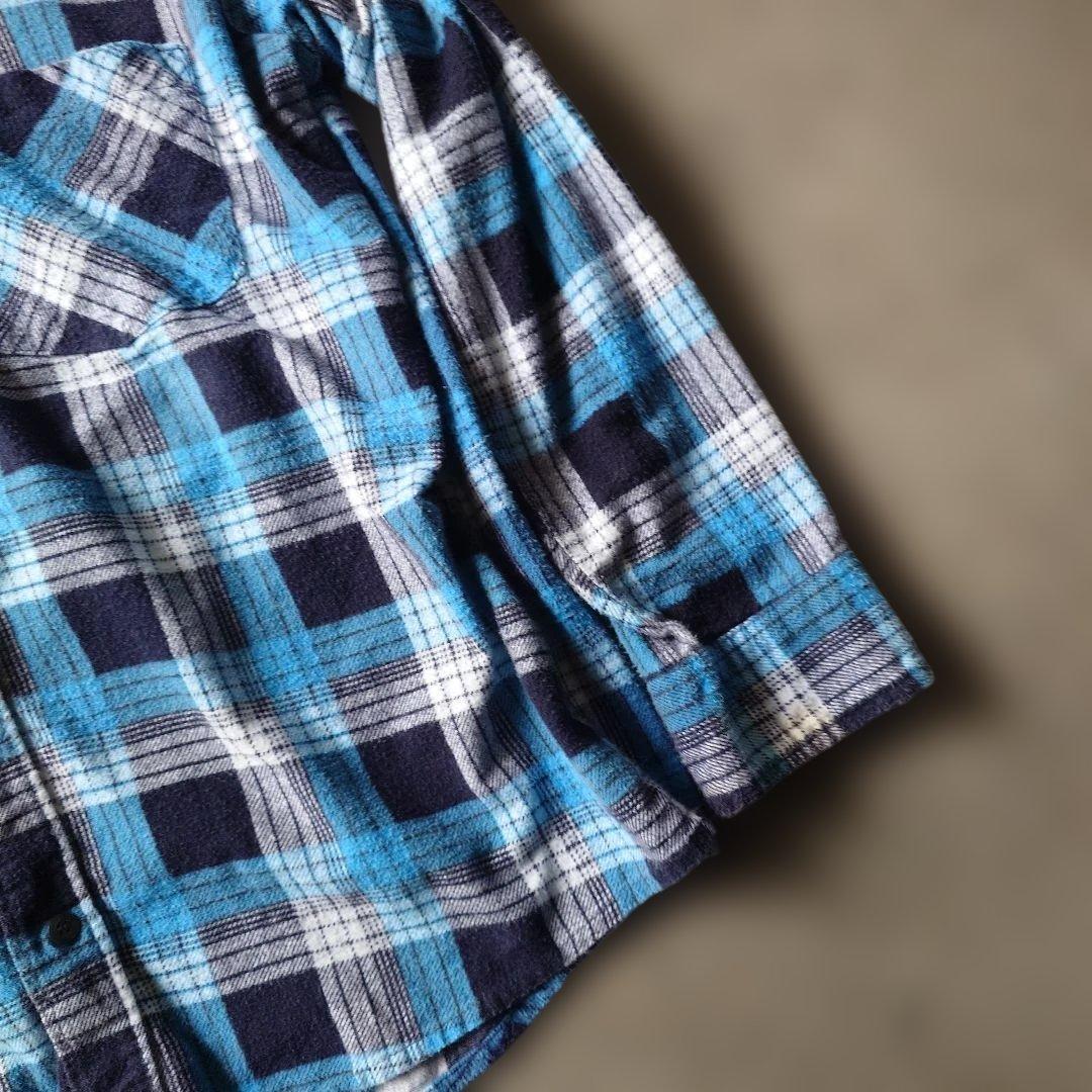 80s print flannel shirts L