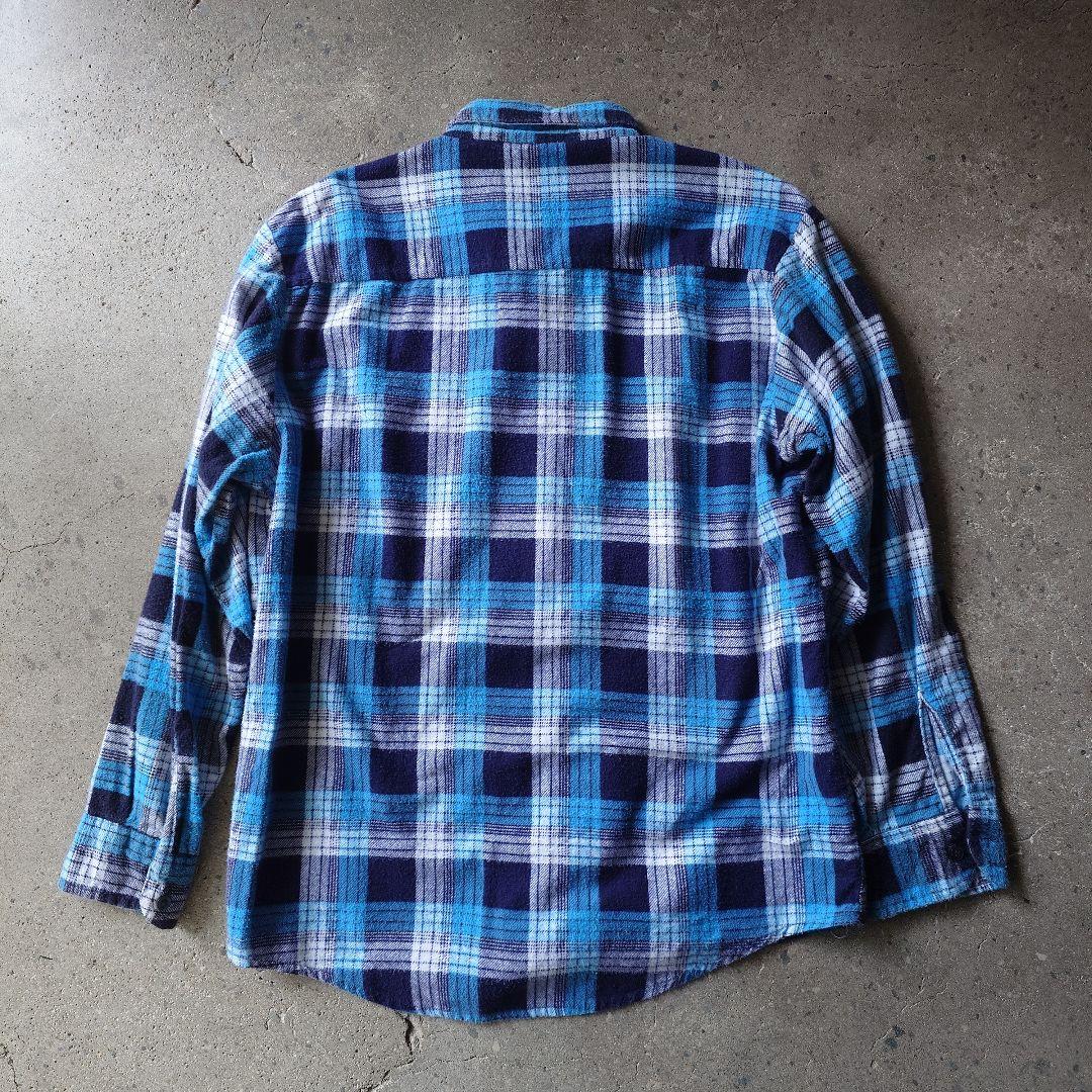 80s print flannel shirts L