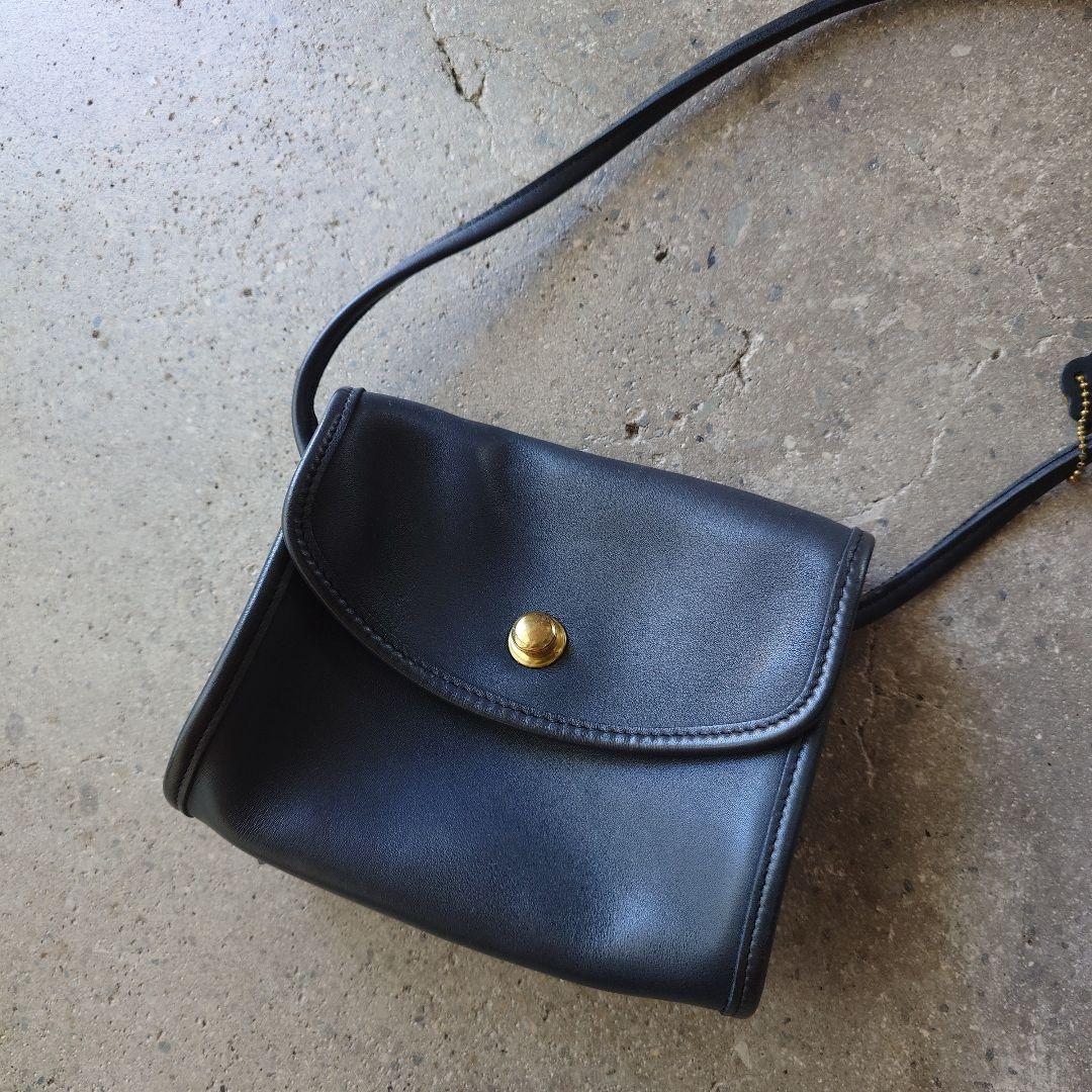 OLD COACH glove leather shoulder bag Made in USA