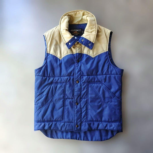 70s Sears western padding vest