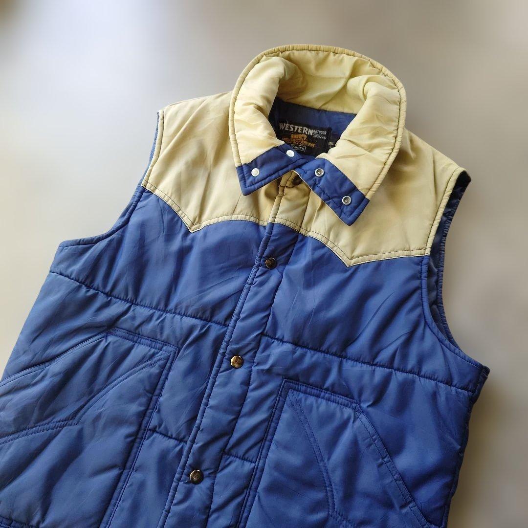 70s Sears western padding vest