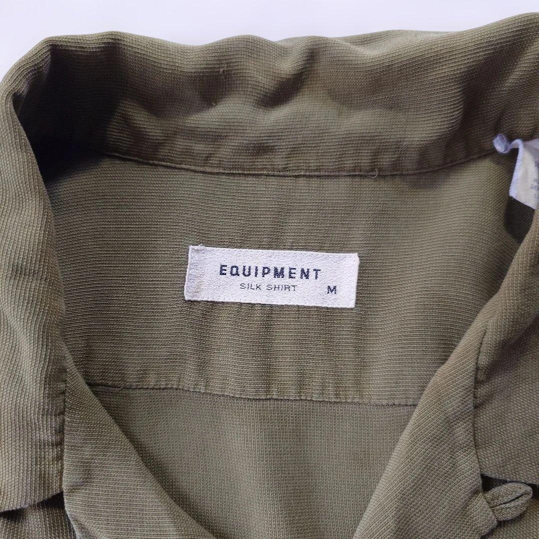 EQUIPMENT silk open collar shirts M