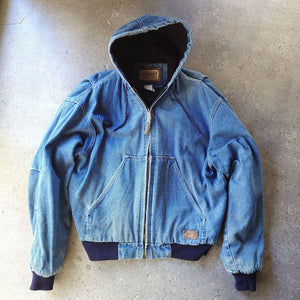 Used Denim work jacket L ユーズド　デニム　フードワークジャケット　L