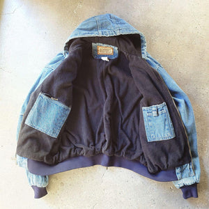 Used Denim work jacket L ユーズド　デニム　フードワークジャケット　L