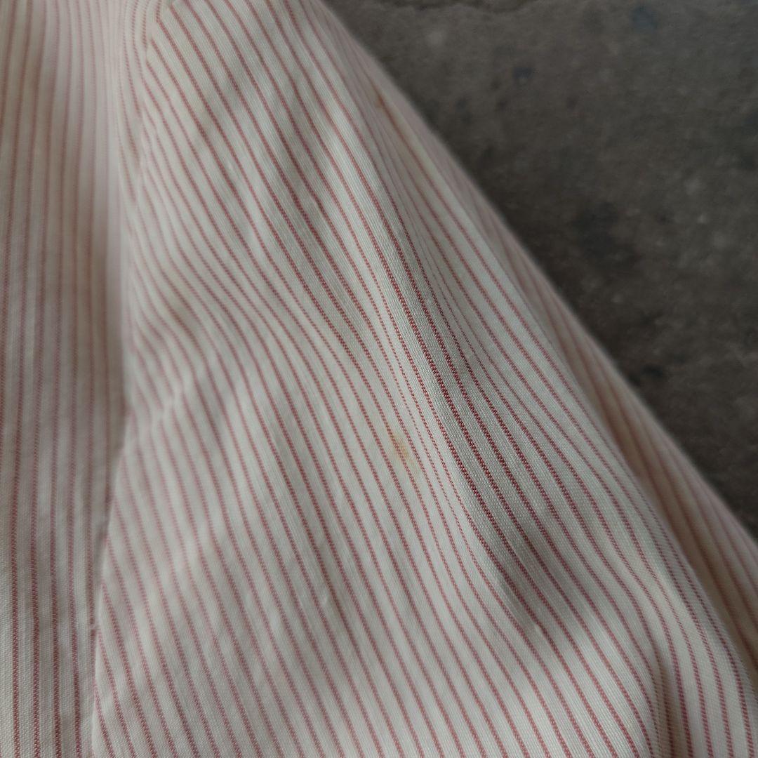 ARMANI cotton linen stripe jacket 46