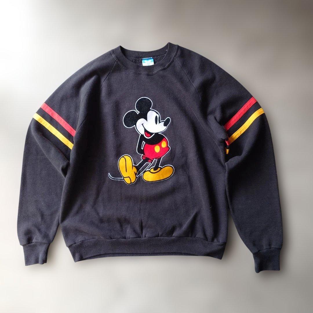 80s MICKEY MOUSE disnely official sweat L