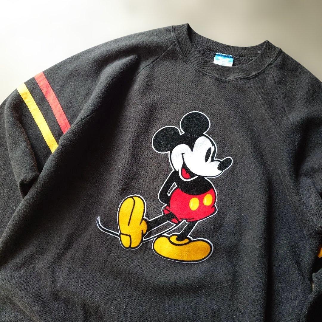 80s MICKEY MOUSE disnely official sweat L