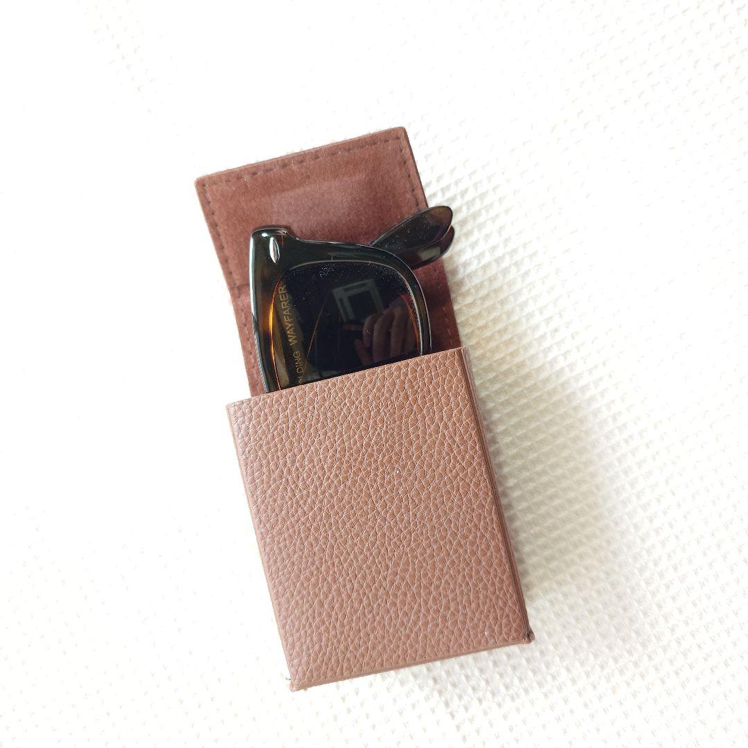 Ray-Ban WAYFARER Folding sunglasses brown フォールディング 折りたたみ サングラス