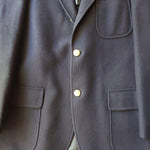 画像をギャラリービューアに読み込む, NEWYORKER wool navy blazer ニューヨーカー　ウール紺ブレ　ジャケット　金ボタン　M
