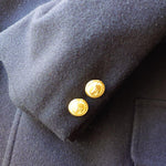 画像をギャラリービューアに読み込む, NEWYORKER wool navy blazer ニューヨーカー　ウール紺ブレ　ジャケット　金ボタン　M
