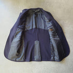 画像をギャラリービューアに読み込む, NEWYORKER wool navy blazer ニューヨーカー　ウール紺ブレ　ジャケット　金ボタン　M
