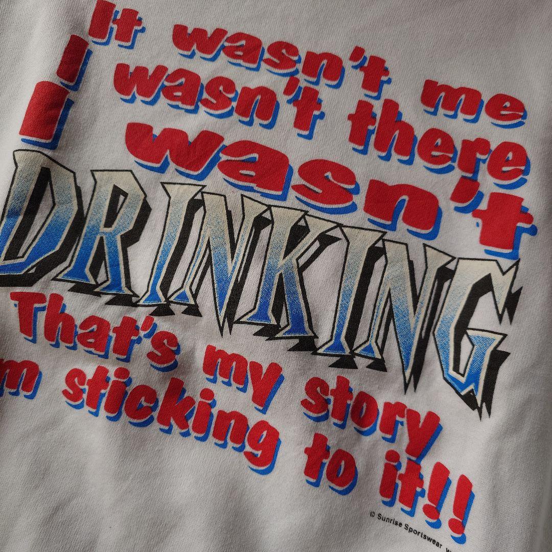 90s fruits of the loom sweat DRINKIN XL