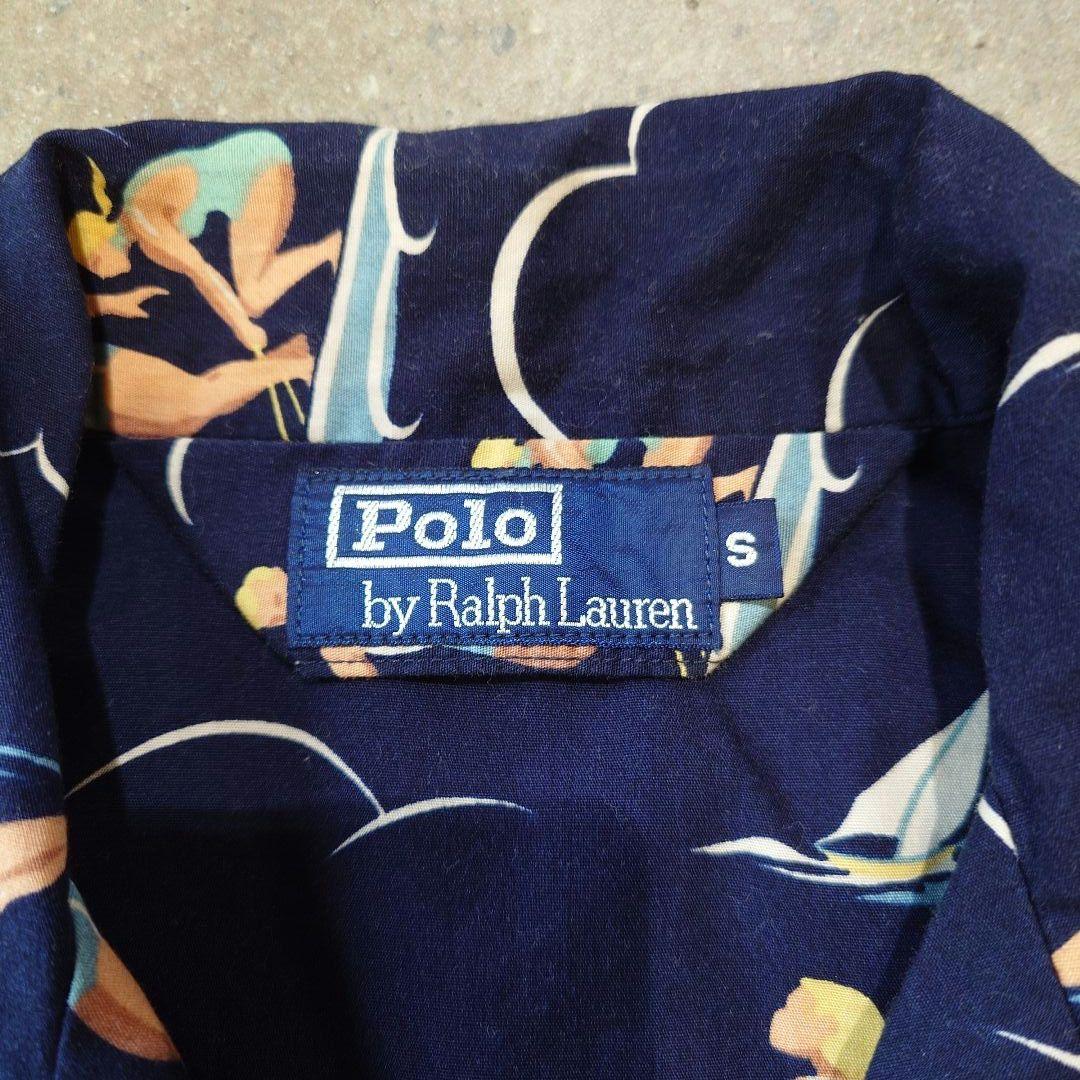 90s poloralphlauren SURF pattern shirts S