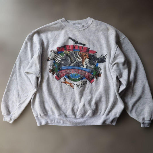 Hanes 90s sweat allover animals