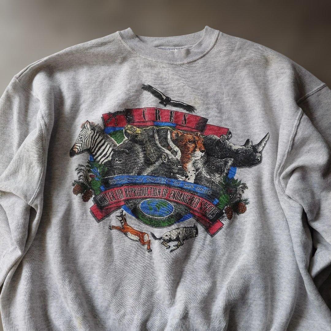Hanes 90s sweat allover animals