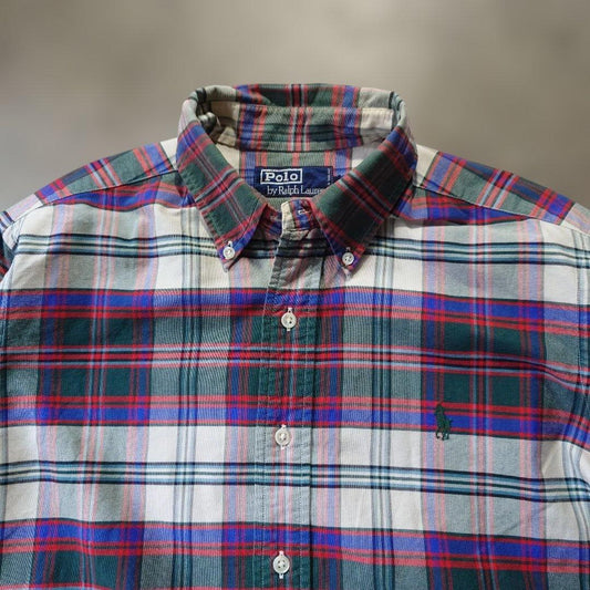 90s Poloralphlauren check shirts L