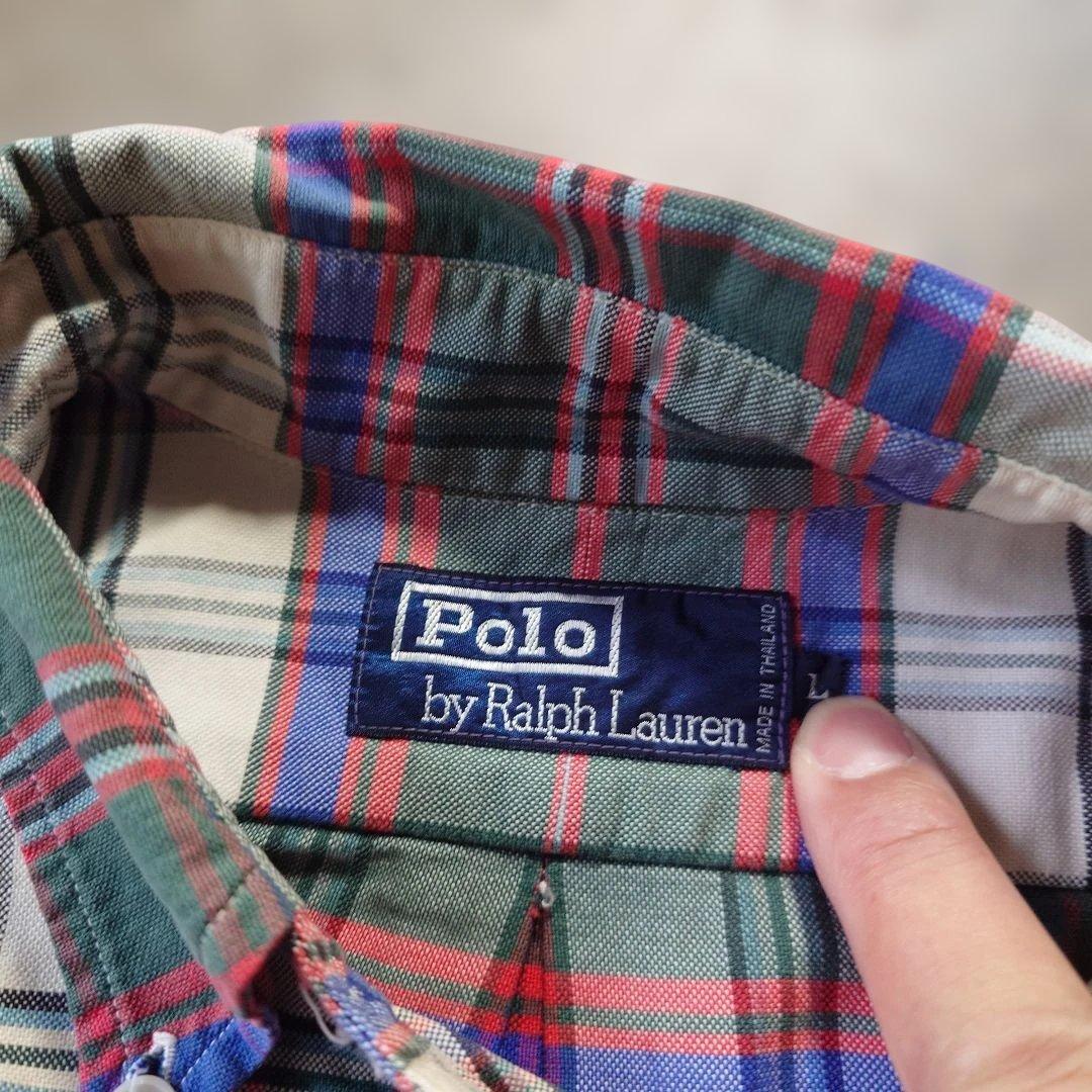 90s Poloralphlauren check shirts L