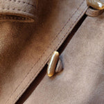 画像をギャラリービューアに読み込む, Old yves saint lauren women leather coat M オールド　イヴ・サンローラン　ヌバック　レザー　トレンチコート　M
