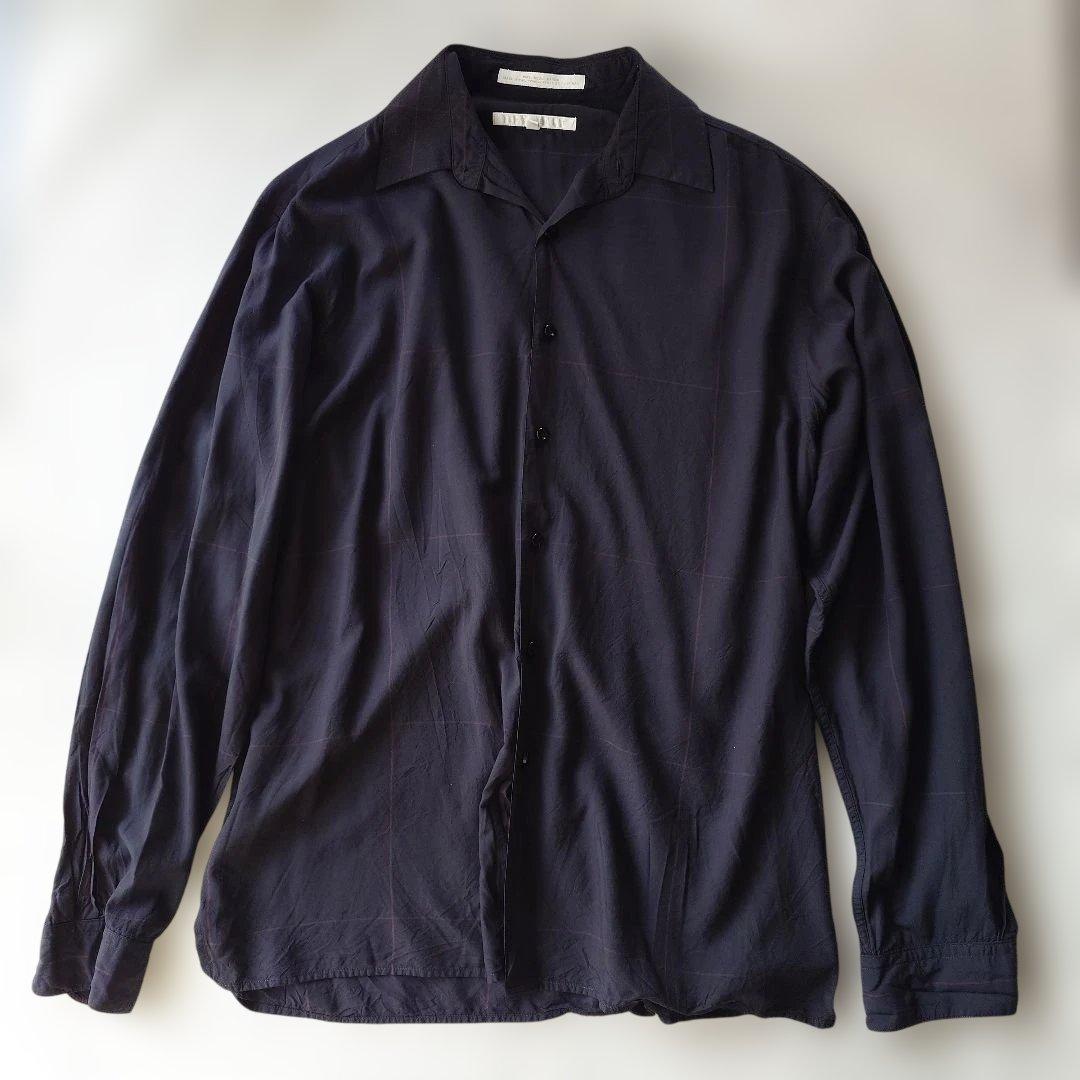 PERRYELLIS modal rayon big check shirts M