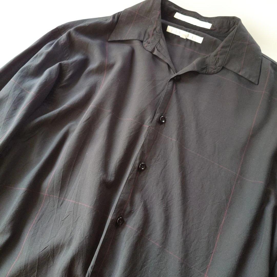 PERRYELLIS modal rayon big check shirts M