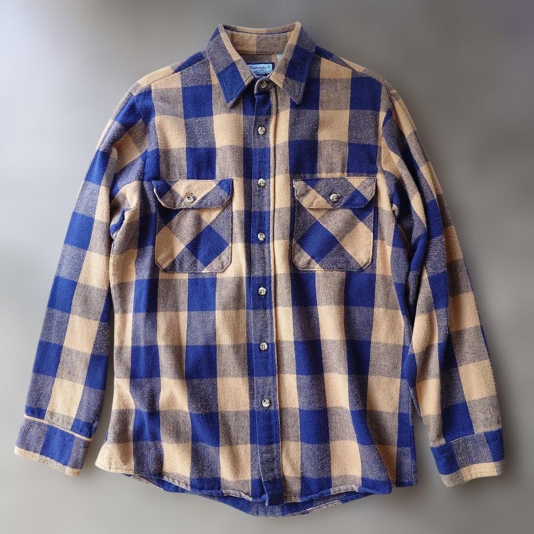 fieldmaster USA 80s block check shirts M