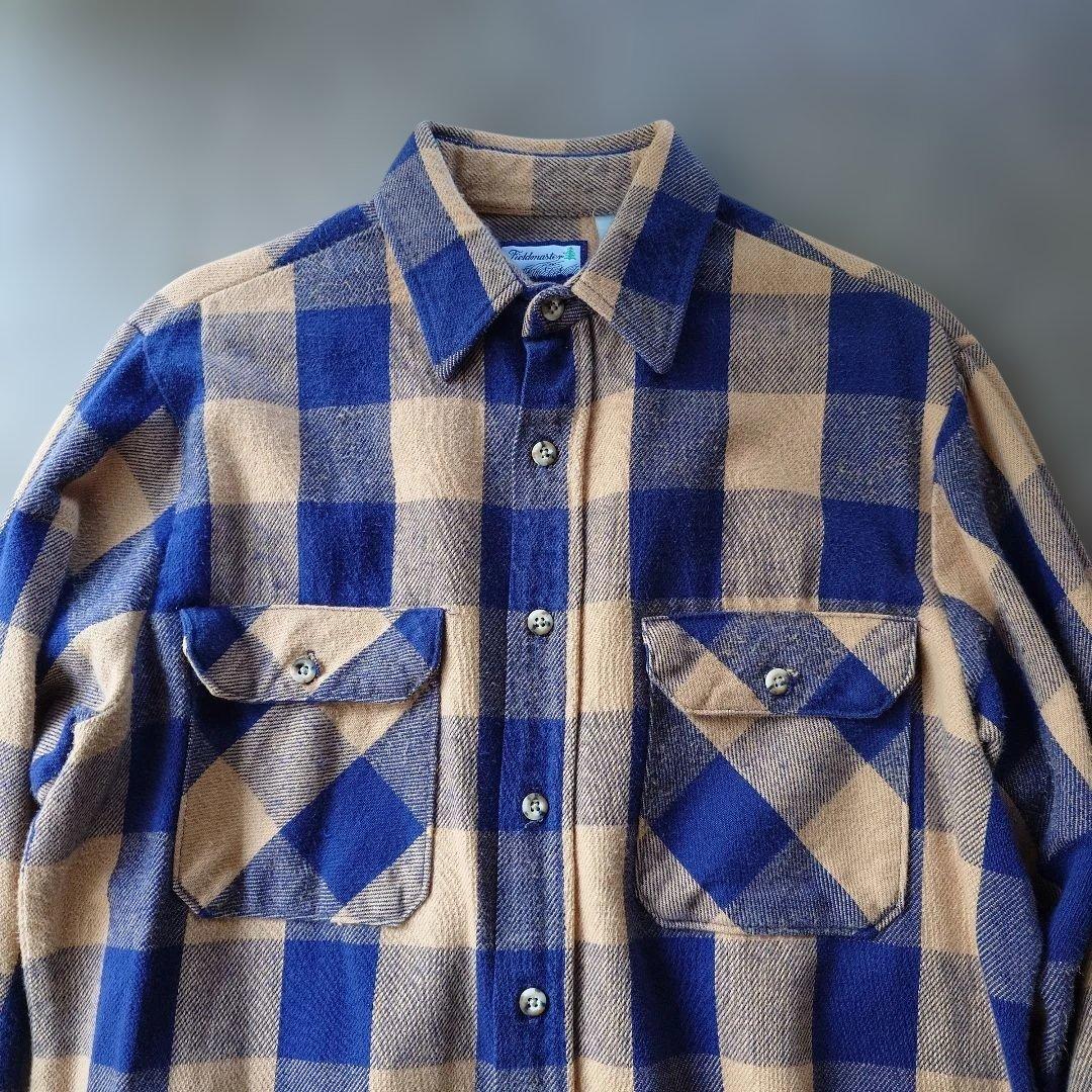 fieldmaster USA 80s block check shirts M