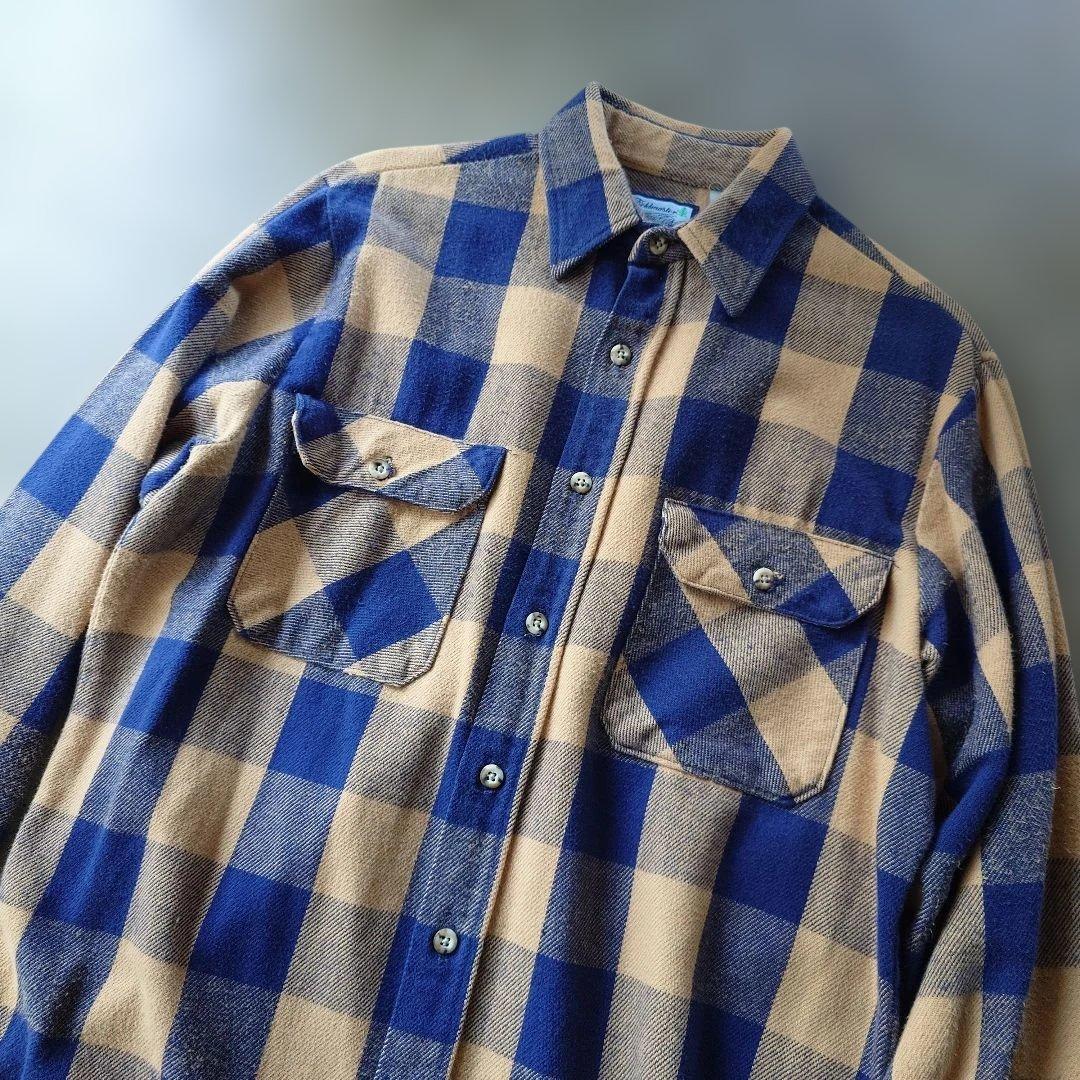 fieldmaster USA 80s block check shirts M