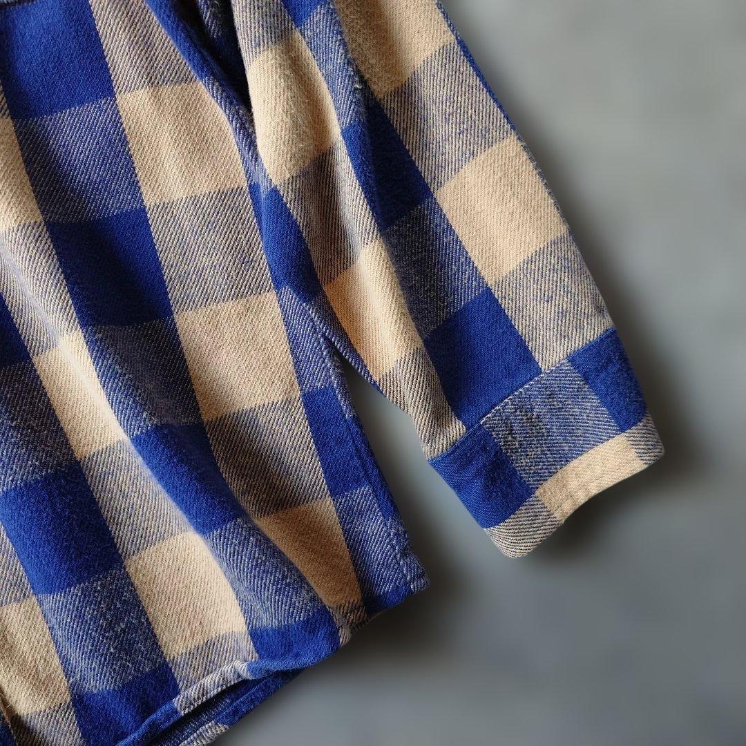 fieldmaster USA 80s block check shirts M