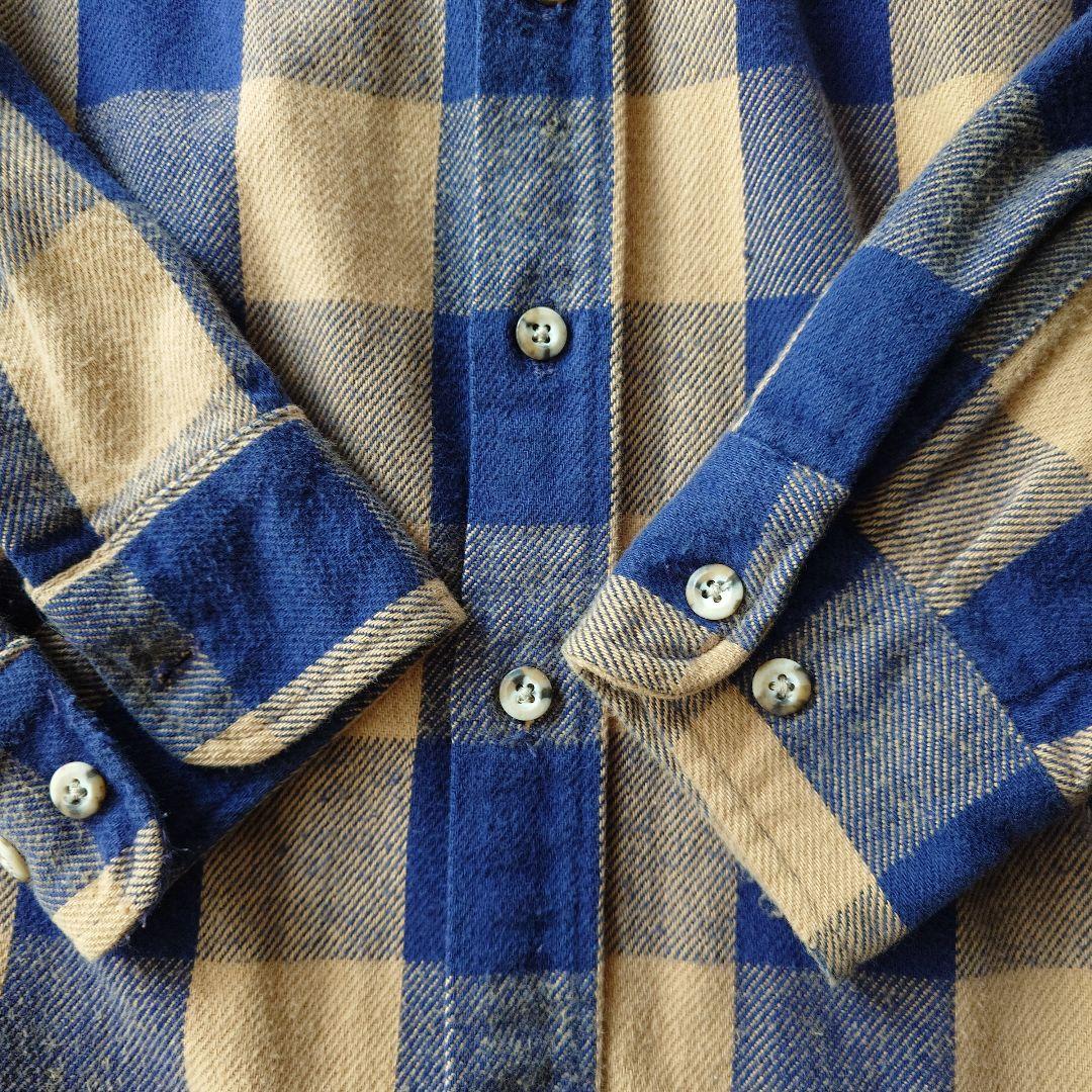 fieldmaster USA 80s block check shirts M